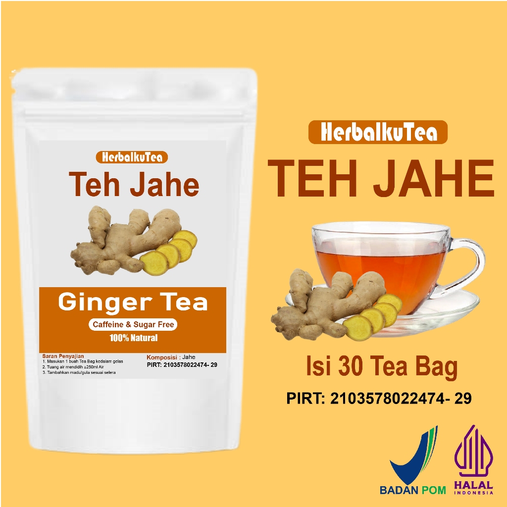 Jual TEH JAHE / GINGER TEA - HerbalkuTea | Shopee Indonesia
