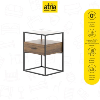 Jual Atria Night Table Tyo 0506 FC302 Black Walnut 45x39x59Cm | Shopee ...