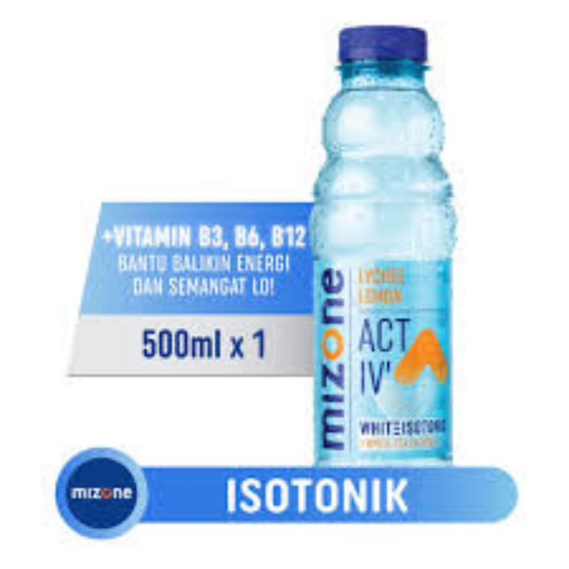 Jual MIZONE MINUMAN ISOTONIK KEMASAN BOTOL 500 ML SATUAN | Shopee Indonesia