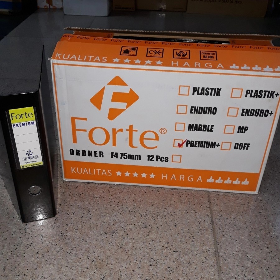Jual Ordner Forte Folio / Ordner Forte F4 75mm ( 1 Dus isi 12 pcs ...