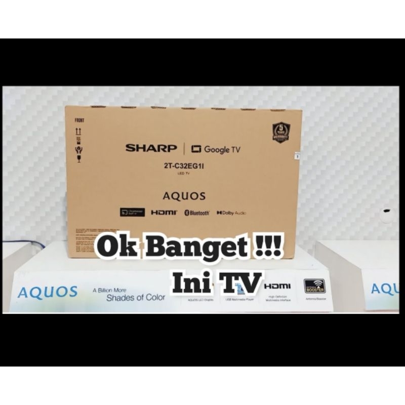 Jual TV LED SHARP 32 INCH DIGITAL TV HD TV AQUOS 2T-C32GD1i | Shopee ...