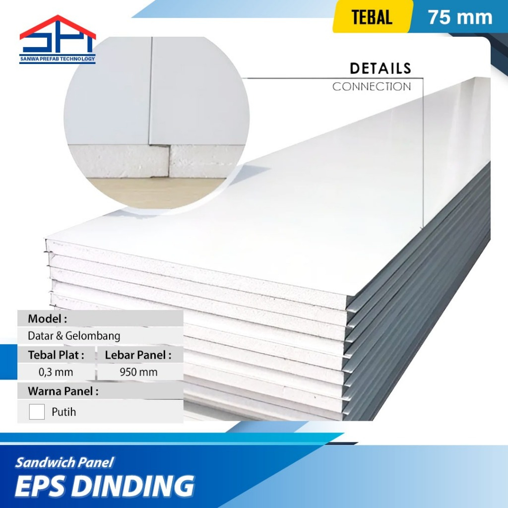 Jual Sanwa - Sandwich Panel Eps Dinding Rumah Modular Prefabrikasi ...