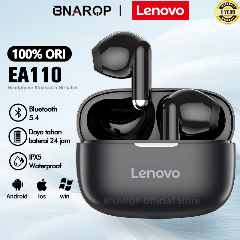BNARQP x Lenovo EA110 Headset Bluetooth TWS Mini Earbuds Earphone IPX5