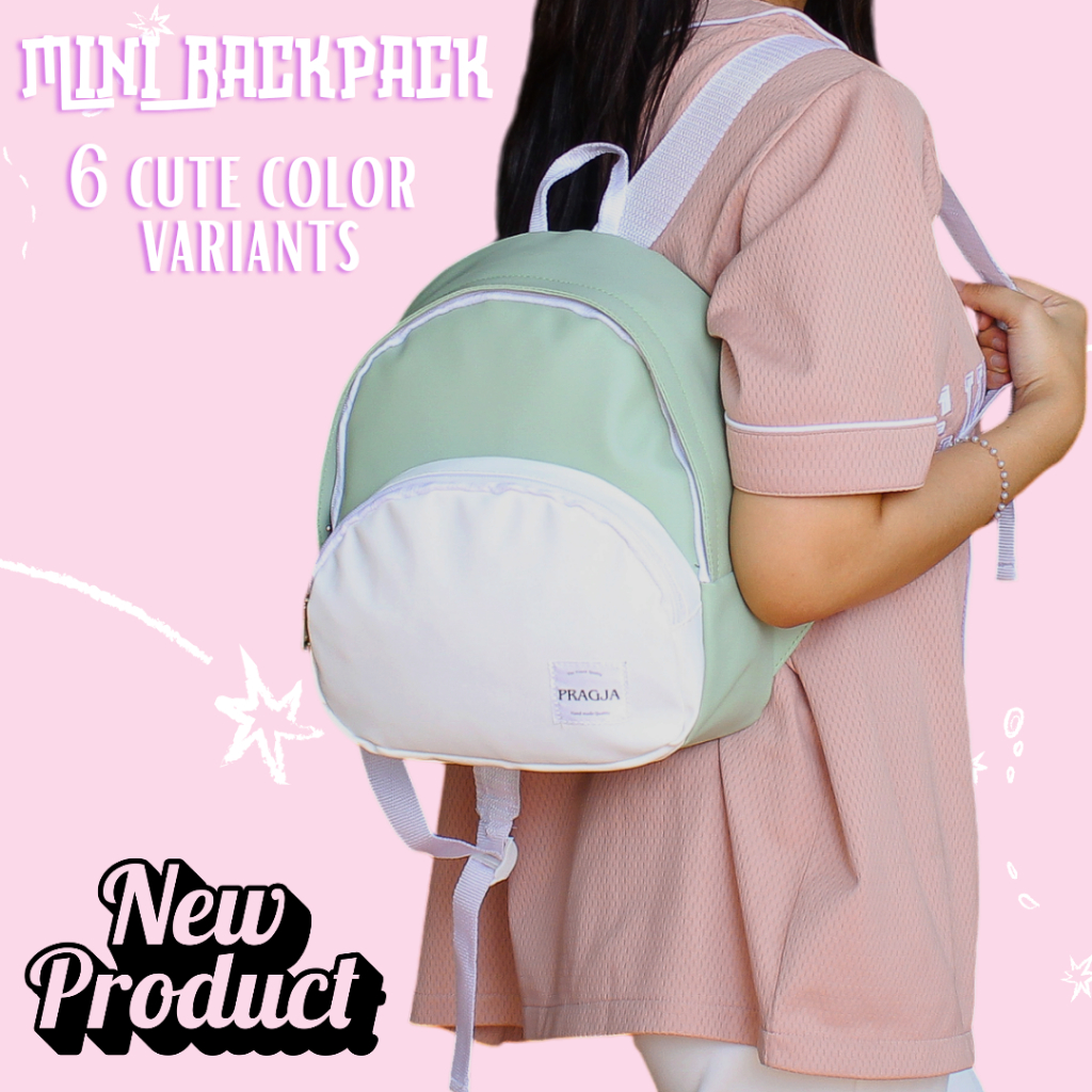 Jual PRAGJA Tas Ransel mini wanita serbaguna mini Backpack waterproof ...