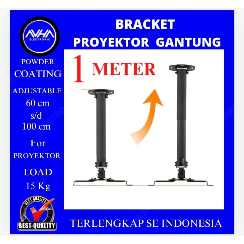 Jual bracket proyektor gantung fleksibel adjustable Bracket infocus 2 ...