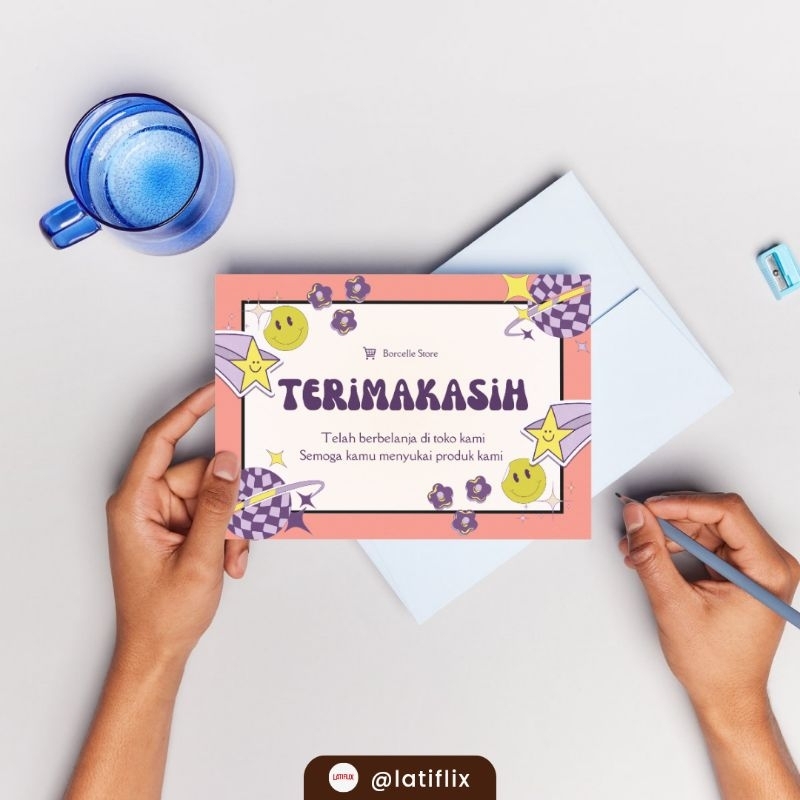 Jual Thank You Card Custom | Shopee Indonesia