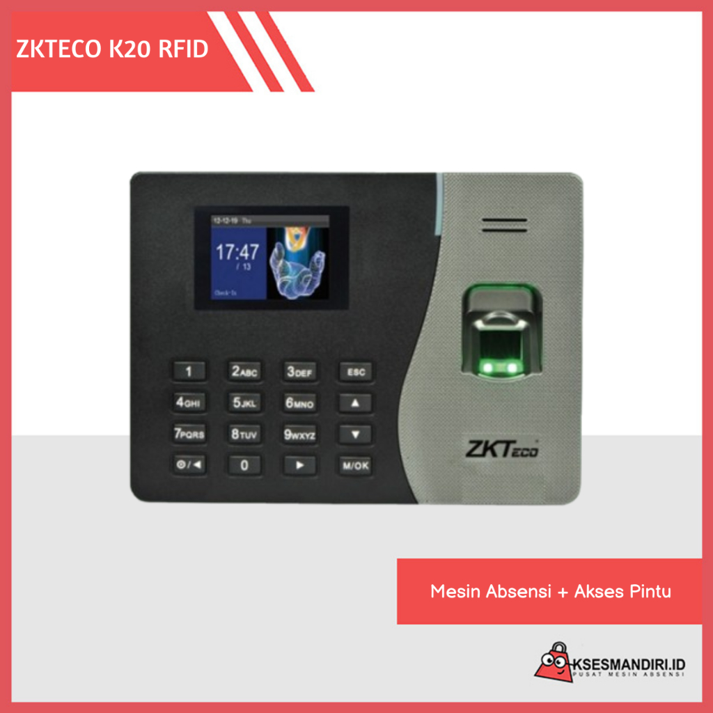 Jual Mesin Absensi Fingerprint Access Door Zkteco K20 Pro RFID | Shopee ...