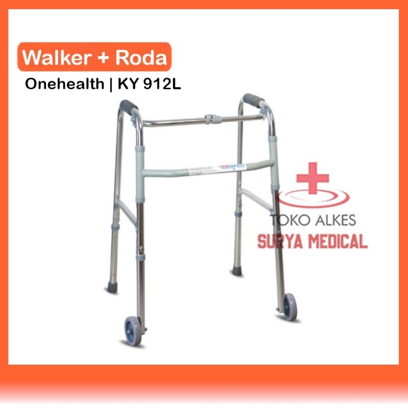 Jual Walker Lipat Dengan Roda GEA Alat Bantu Jalan Lansia | Shopee ...