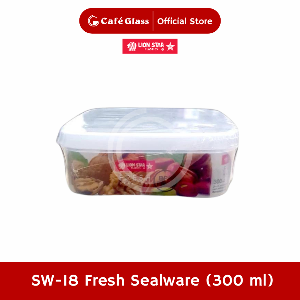 Toples Fresh Sealware 300ml Lion Star SW18 - Kotak Makan Tupperware Bening Kedap Udara