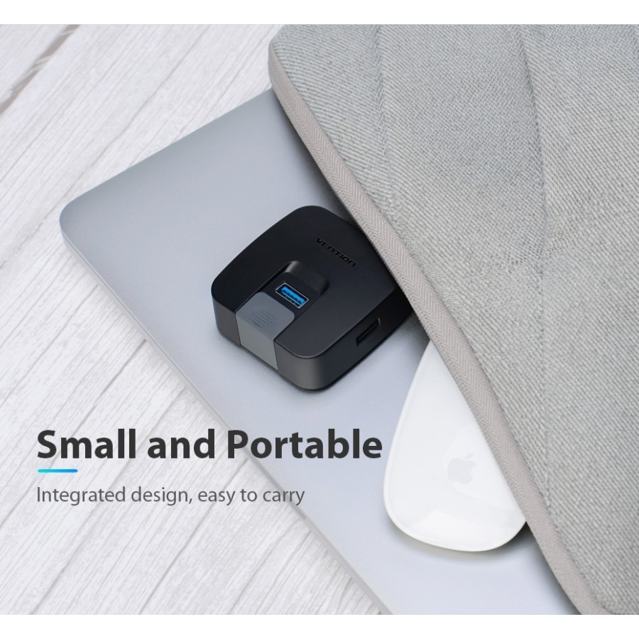 Jual usb hub Singel Port VENTION CHABB 1 Port USB 3.0 3 Ports USB 2.0 ...