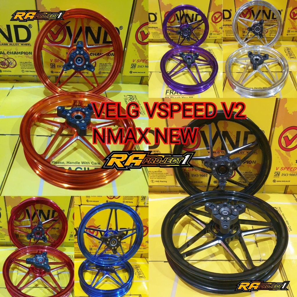 Jual Velg VND RACING V SPEED V2 NMAX NEW/NMAX OLD/AEROX NEW/AEROX OLD ...
