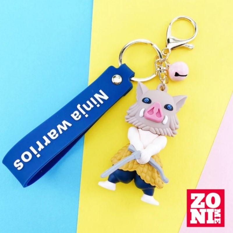Jual ZONIME Keychain Inosuke Demon Slayer Mini Gantungan Kunci Tas ...