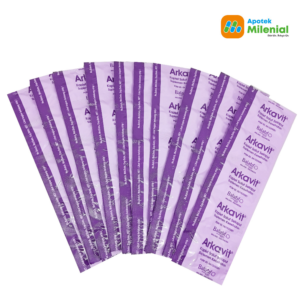 Jual ARKAVIT Box isi 100 Kaplet / Membantu Memenuhi Kebutuhan Vitamin B ...