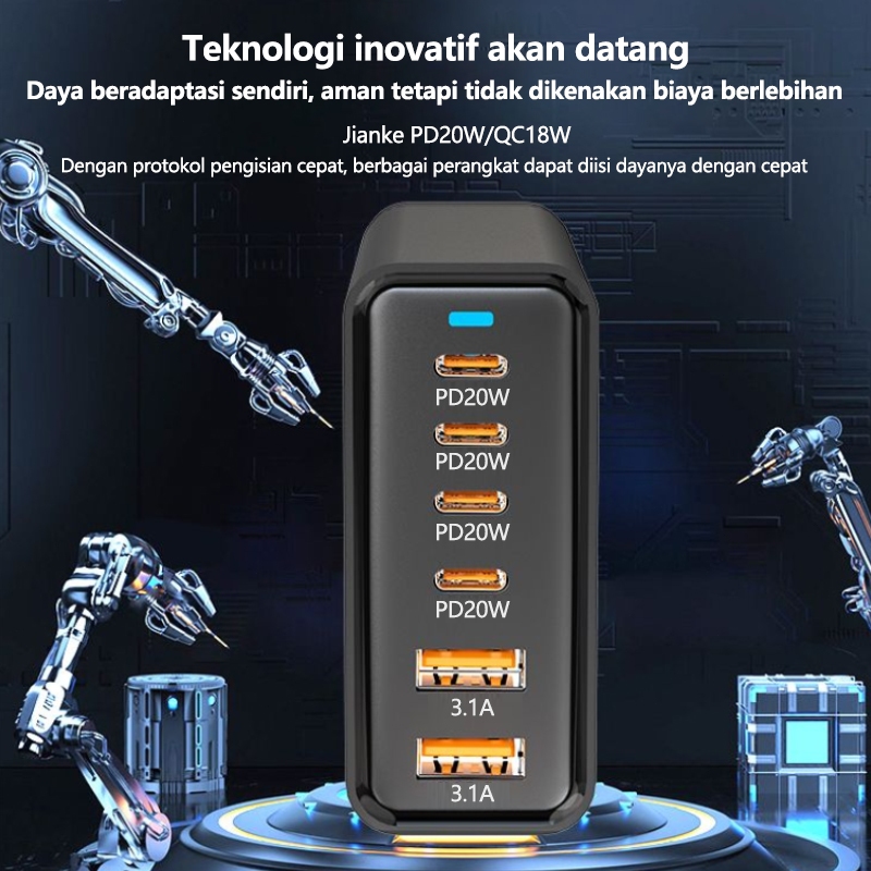 Jual NETPAC AE19 Adaptor Charger 8 Port 168W Desktop Charger Station ...