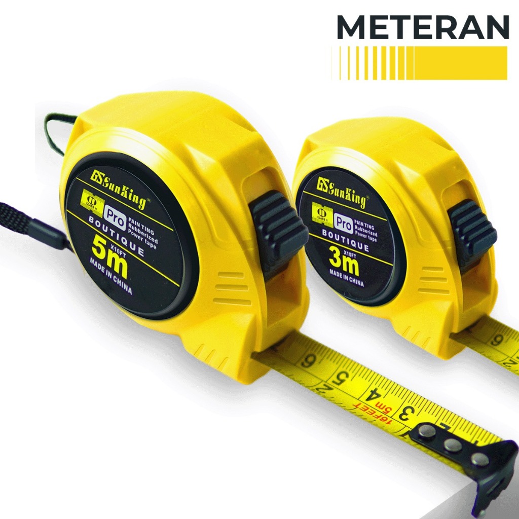 Jual Meteran Tukang Corolla Measuring Tape Meteran Panjang Rol 3M dan ...