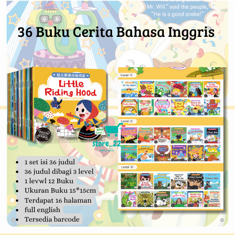 Jual NEW 36 Books Story book import Buku Cerita Anak Bahasa Inggris 3 ...