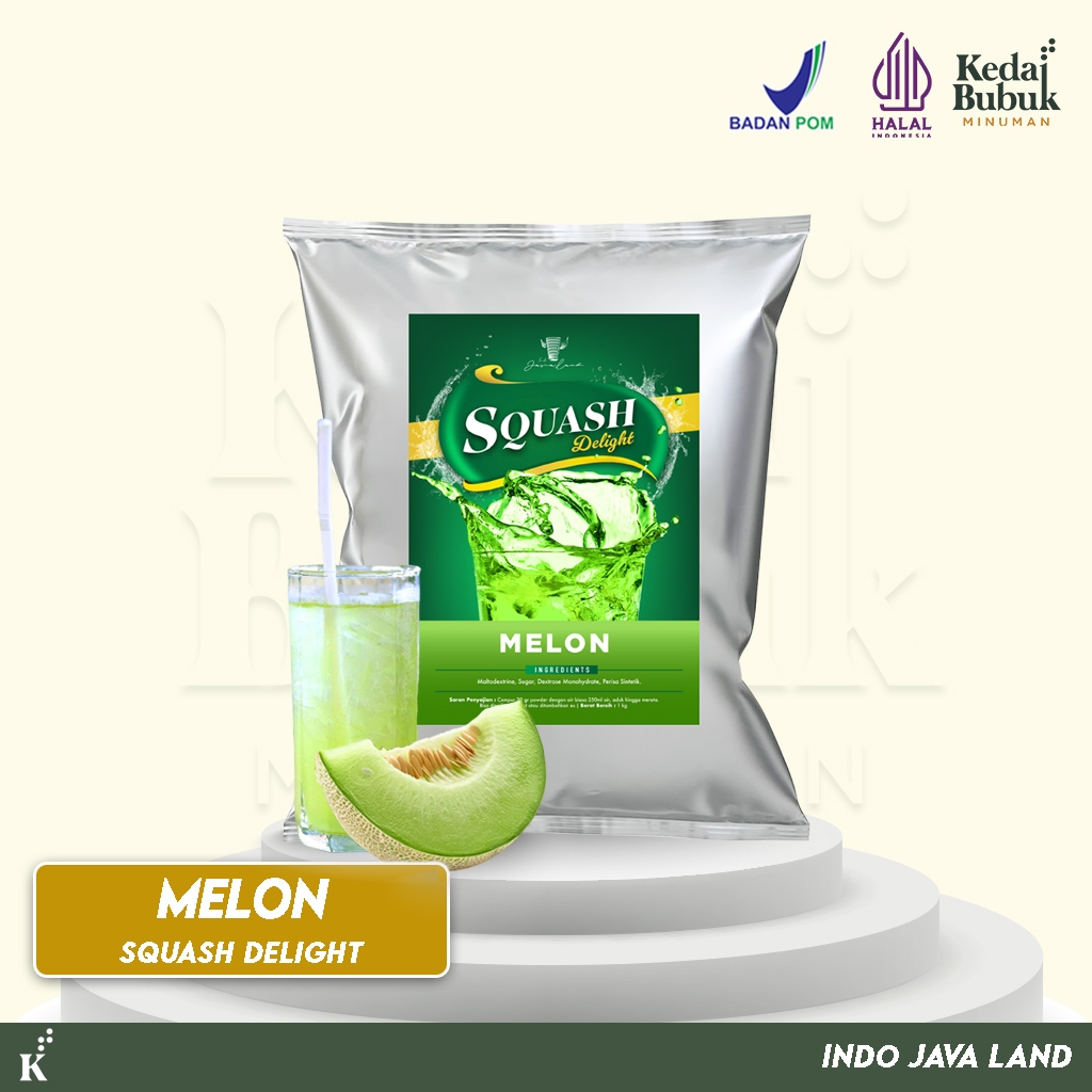 Jual JAVALAND BUBUK MINUMAN SQUASH RASA MELON 1KG | SQUASH DELIGHT ...