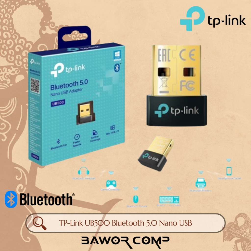 Jual USB Bluetooth TP-Link UB500 Bluetooth 5.0 Nano USB Adapter Dongle ...