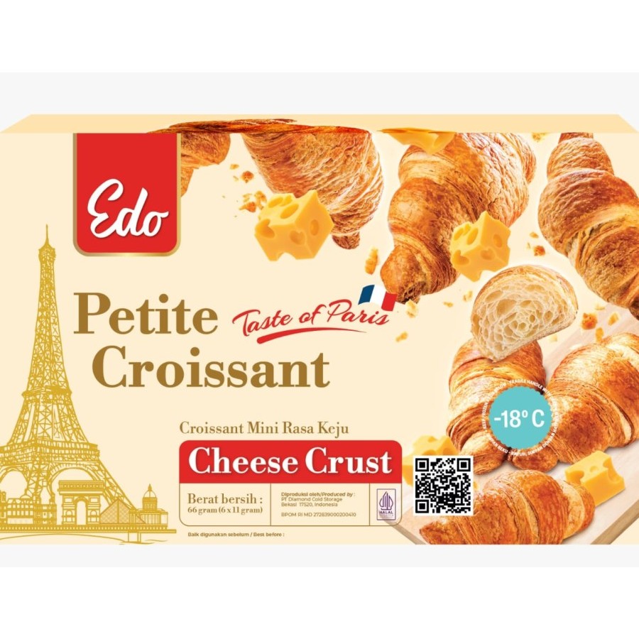 Jual Edo Petite Croissant Cheese Crust 66 Gr | Shopee Indonesia