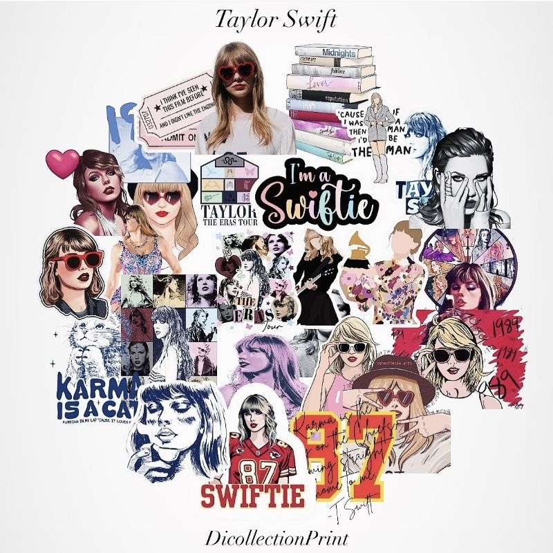 Jual Taylor Swift Sticker Packs 30+ Pcs Anti Air Bahan Vinyl | Stiker ...