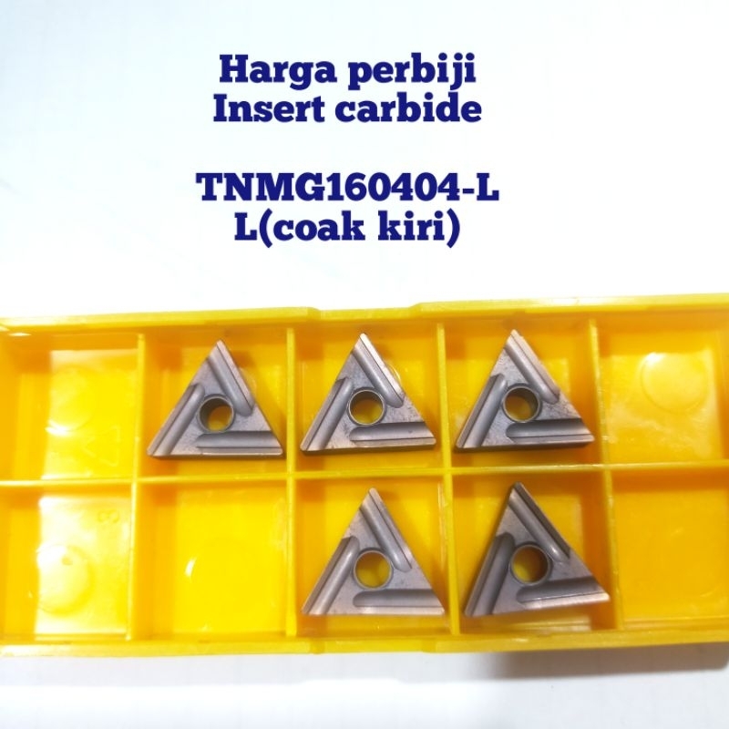 Jual Insert bubut TNMG1604L bukan VNMG DCMT VCMT16 VBMT16 VCGT16 ...