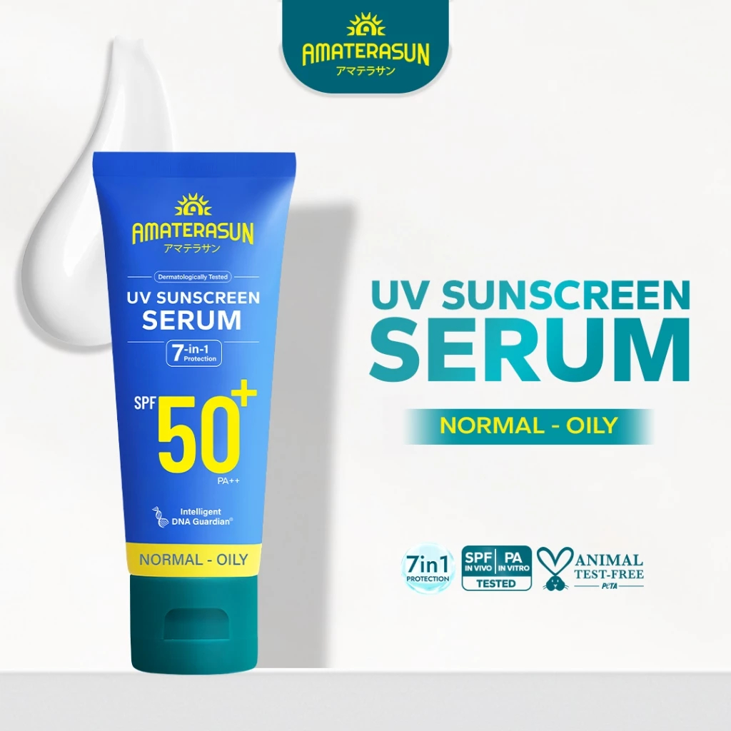 Jual FELIZ AMATERASUN UV Sunscreen Serum SPF 50+ PA++ 50gr (BIRU ...