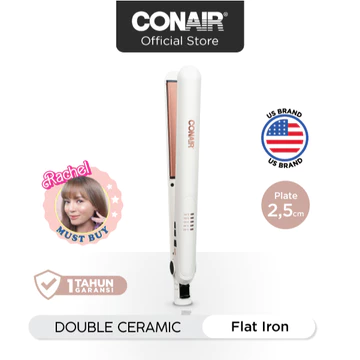 Conair Catokan Pelurus Rambut Double Ceramic 2 5cm