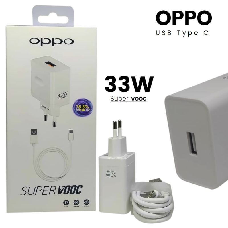 Charger Oppo Super Vooc Type C Original 67 Watt 65 Watt 30 Watt 33 Watt 80  Watt 180 Watt