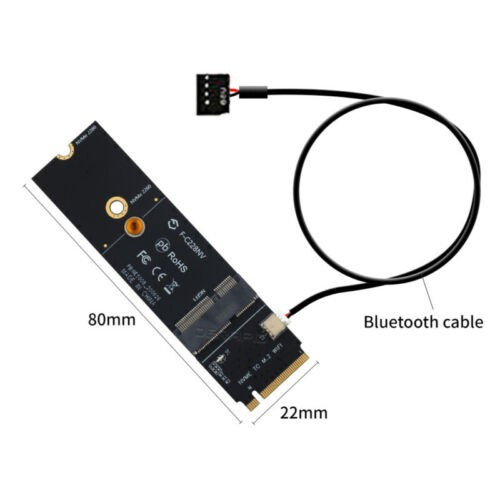 Jual adapter m 2 ngff e key wifi to m key ssd nvme bluetooth shopee