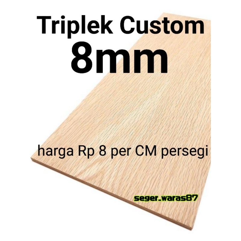 Jual Triplek Multiplek Custom 8mm request ukuran | Shopee Indonesia