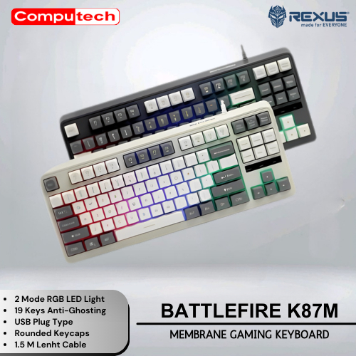 Jual Rexus Keyboard Gaming Battlefire K87M - Rexus K-87 M K 87M ...