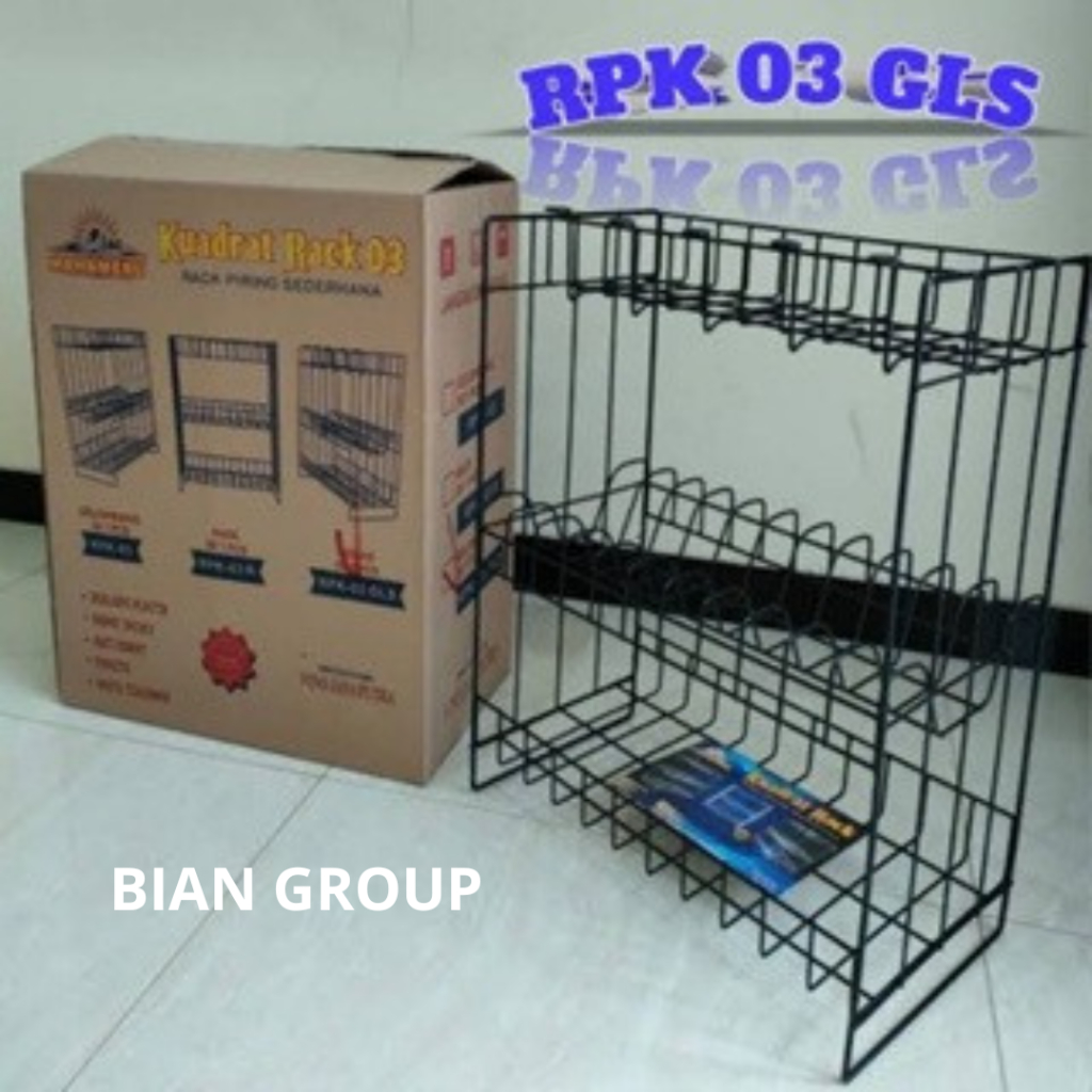 Jual HIGH QUALITY RAK PIRING RPL 03 Hitam Dan Putih susun 3 | Shopee ...
