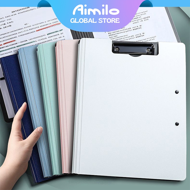 Jual Aimilo Papan Jalan 2 in 1 Clipboard Aesthetic Papan Ujian Buka
