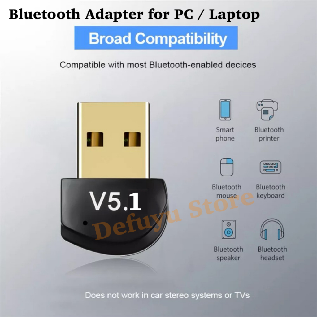 Jual Defuyu Bluetooth Dongle USB for PC Laptop / USB Bluetooth Adapter ...