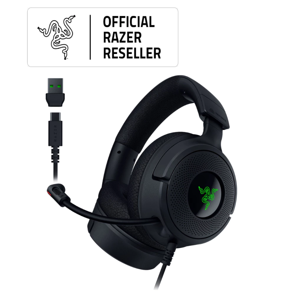 Razer Kraken V4 X - USB C Multiplatform RGB Wired Gaming Headset