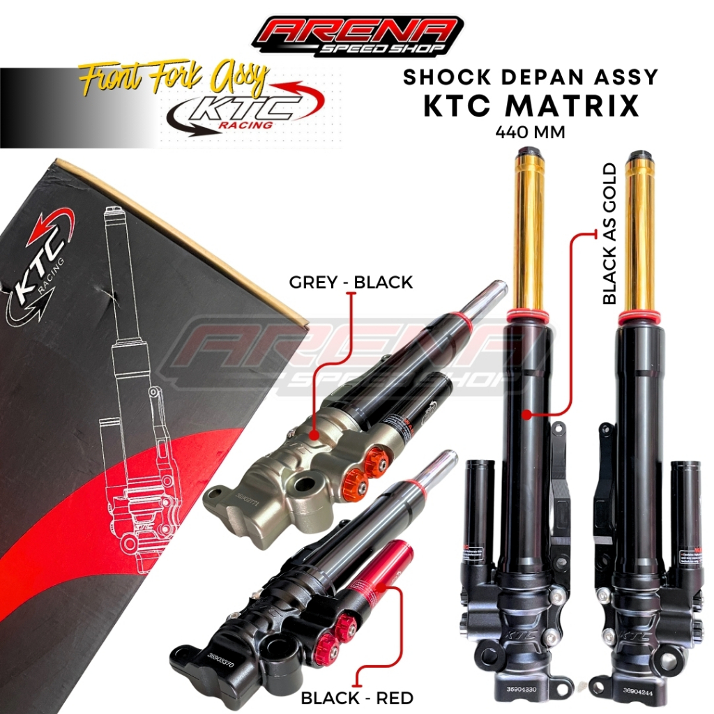 Jual KTC Racing Shock Depan Matrix 440mm Shock New Vario125 Vario 150 ...