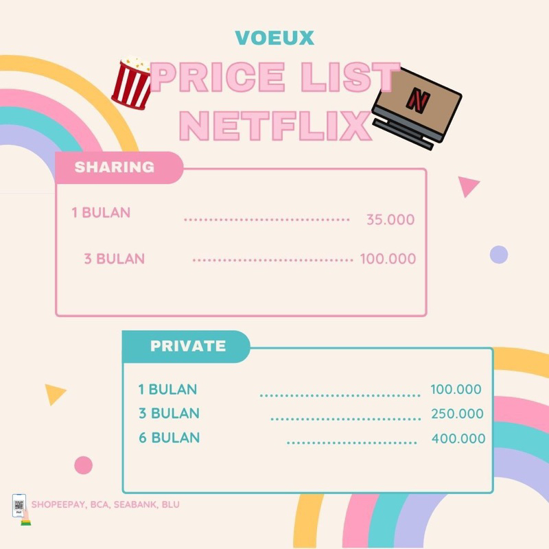 Jual netflix premium sharing dan private | Shopee Indonesia