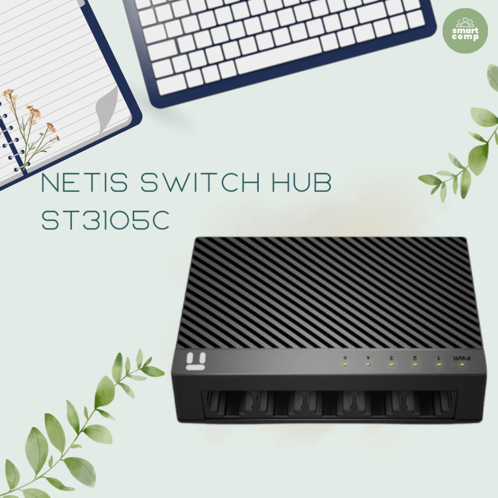 Jual NETIS ST3105C 5 Port RJ45 100M Fast Ethernet Switch | Shopee Indonesia