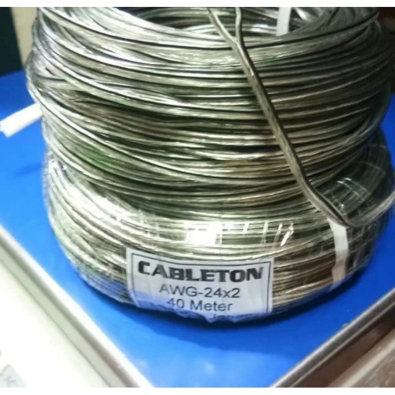 Jual Kabel Awg 24 Double transfaran / Cableton 2x24 40M Made in japan ...