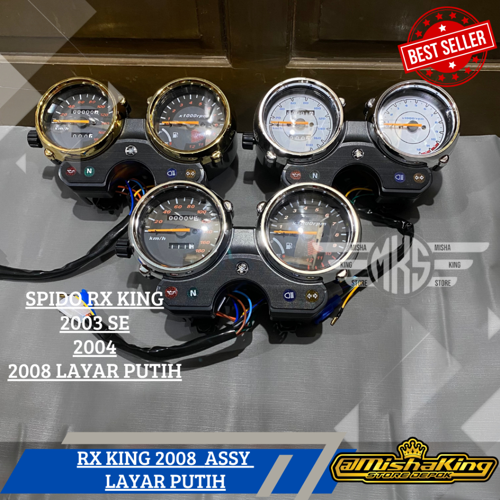 Jual Spido spedo spidometer yamaha rx king new set emblem 2003 2004 ...
