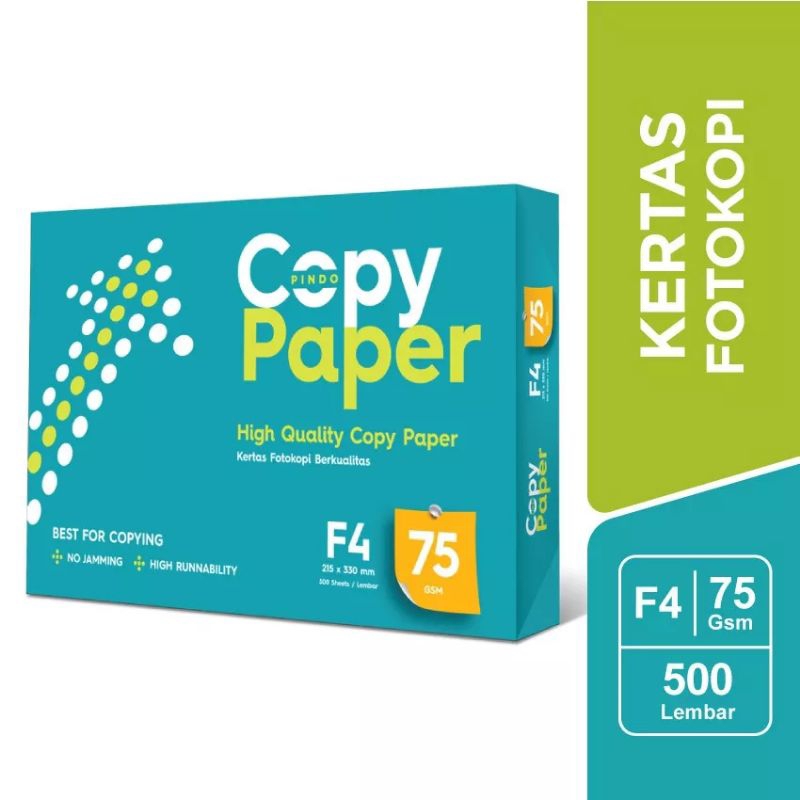 Jual Kertas HVS F4 Folio 75 Gram Copy Paper 1 Rim 500 Lembar | Shopee ...