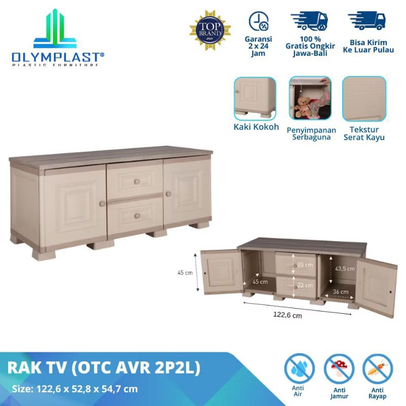 Jual Lemari rak tv OTC AVR rak tv buffet olymplast | Shopee Indonesia