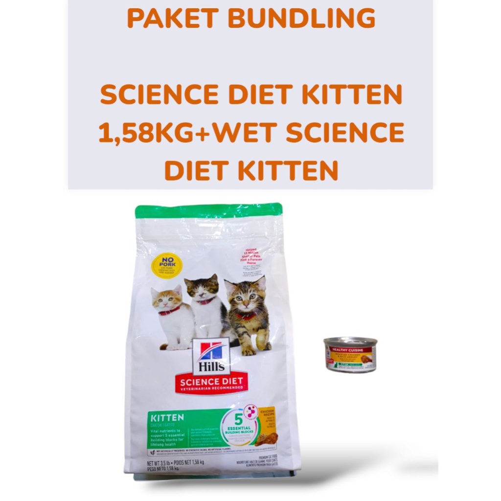 Jual SCIENCE DIET KITTEN 1,58 KG/MAKANAN ANAK KUCING, KUCING HAMIL