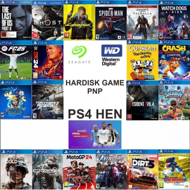 Jual HARDISK PS4 HEN 500GB PLUG AND PLAY | Shopee Indonesia