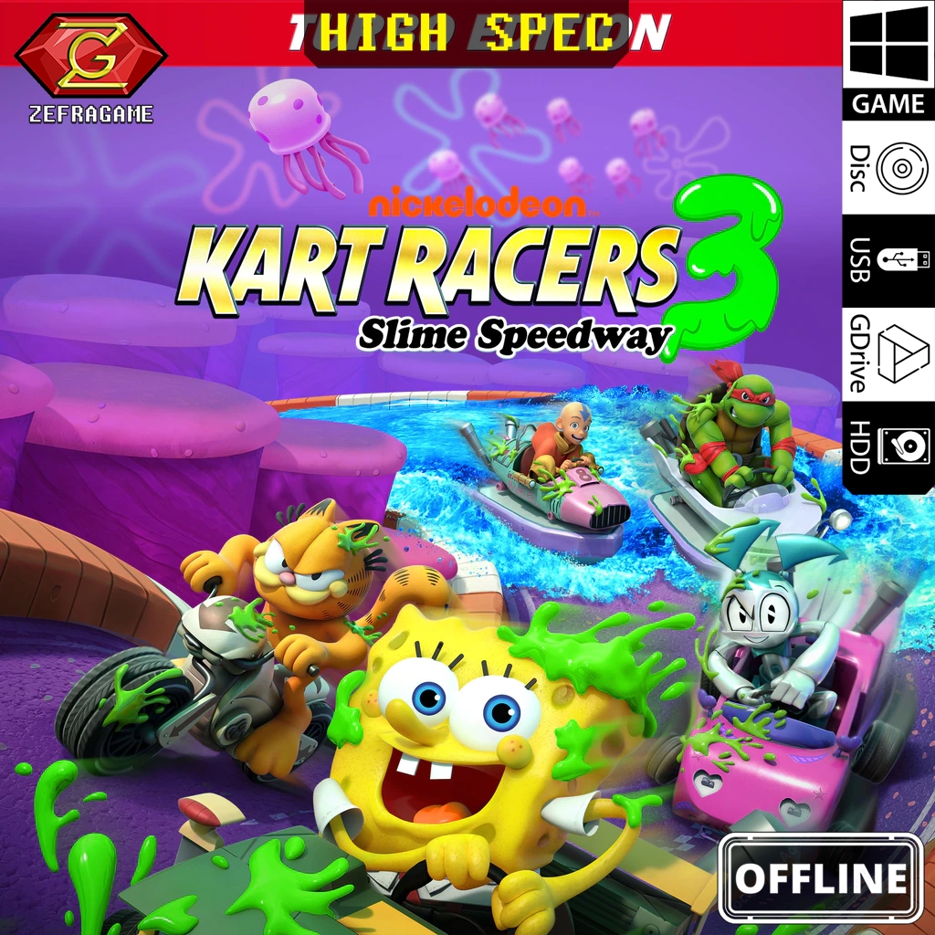 Jual Nickelodeon Kart Racers 3 Slime Speedway Turbo Edition PC Full ...