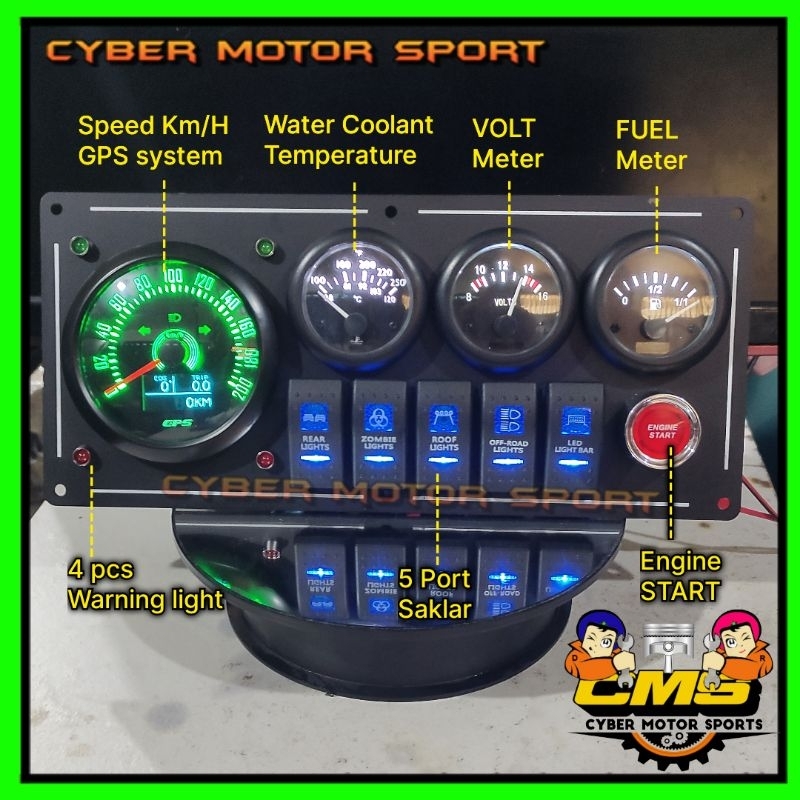 Jual Speedometer universal Analog classic gauge Speedometer GPS system ...