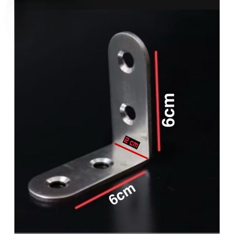 Jual Siku L Stainless Steel Penyangga Rak 6cmx6cm 4cmx4cm | Shopee ...