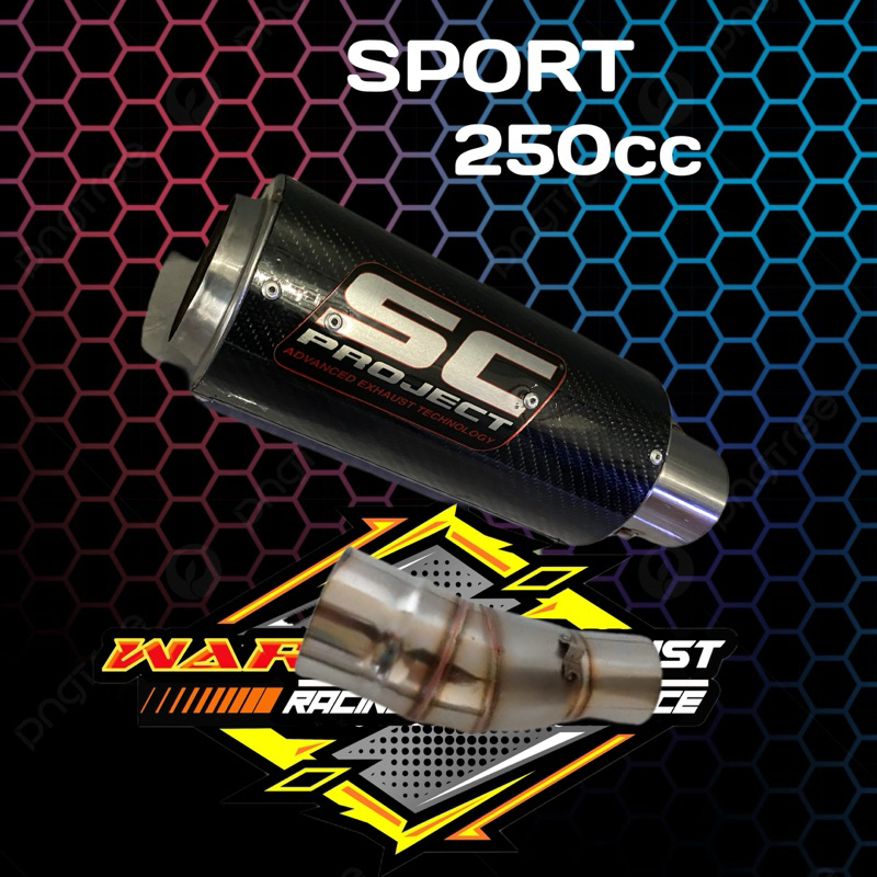 Jual knalpot racing Sc project karbon Ninja250 Cbr250 R25 dll | Shopee ...