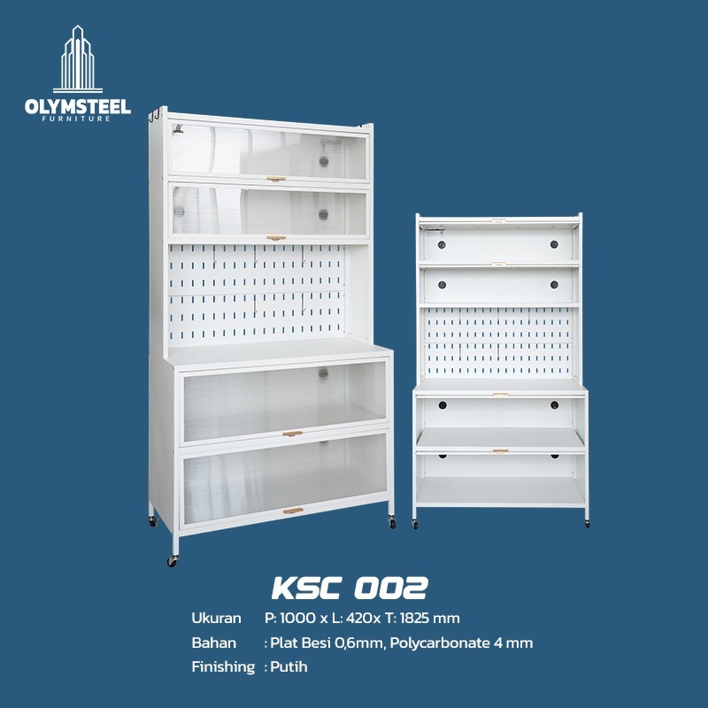 Jual Lemari Dapur Besi Rak Piring Besi Rak Dapur BESI KSC 002 Olymsteel ...