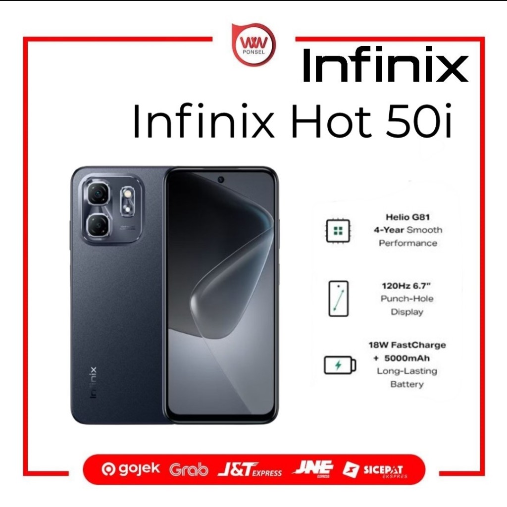 Jual Hp Infinix Hot 50i Ram 6GB Internal 128GB Garansi Resmi | Shopee  Indonesia